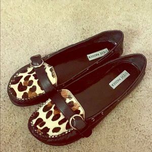 Animal fur moccasins
